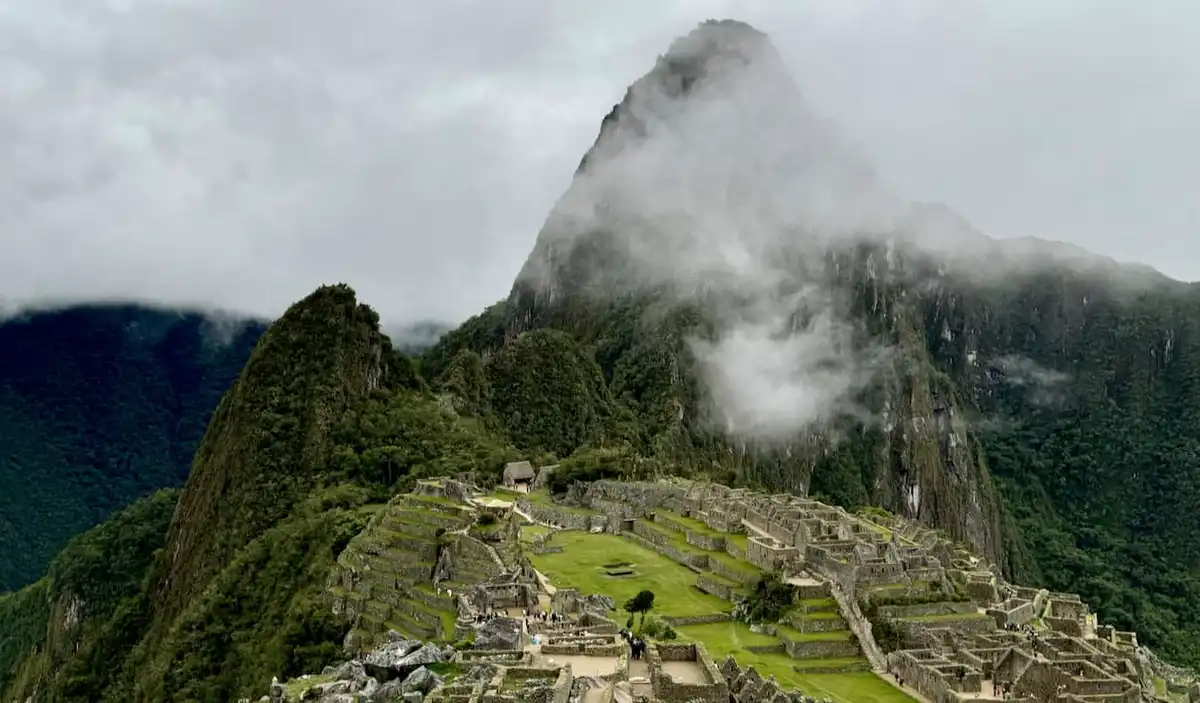 The sweeping vista overlooking Machu Picchu in Peru