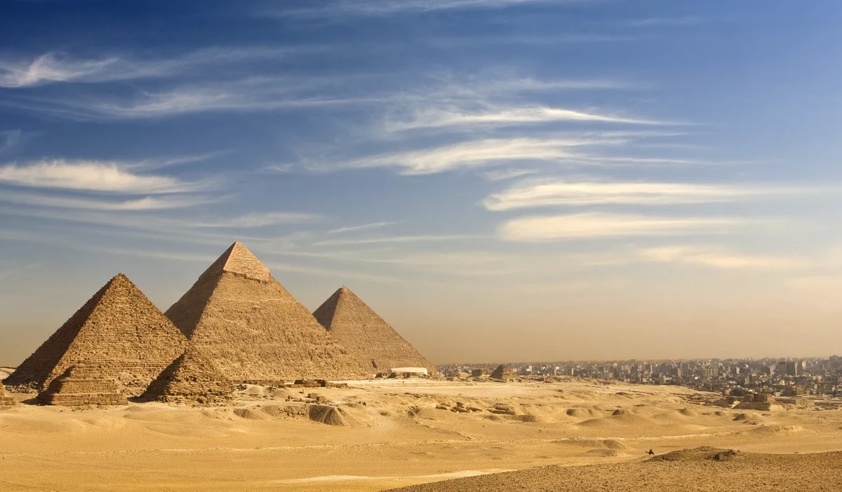The Pyramids of Giza in Egypt