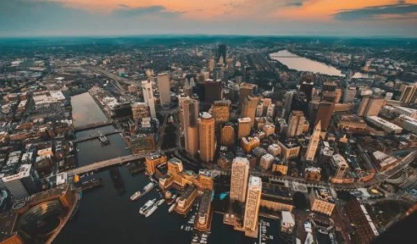 A view overlooking Boston, USA