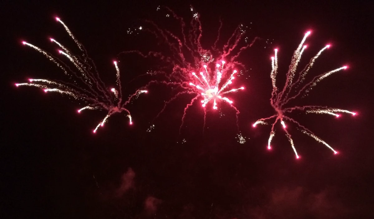 Fireworks in Scotland on Hogmanay, or New Year's Eve
