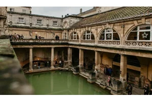 Visiting the Roman Baths in Bath, England